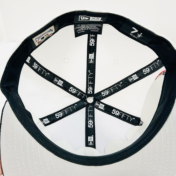 New Era New York Yankees World Series 59FIFTY Fitted Hat Cap 7 1/8 White MLB - Picture 6 of 6